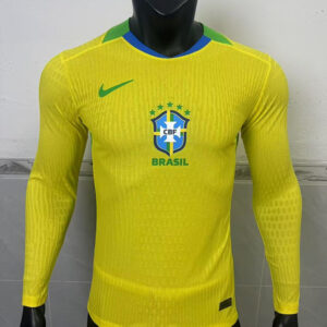 25-26 Bresil Maillot Domicile Version Joueur Manches Longues