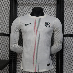 25-26 Chelsea Maillot Exterieur Version Joueur Manches Longues