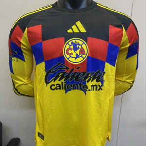 25-26 Club America Maillot Domicile Version Joueur Manches Longues