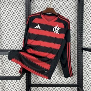 25-26 Flamengo Maillot Domicile Manches Longues