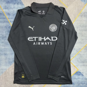 25-26 Manchester City Maillot Exterieur Manches Longues