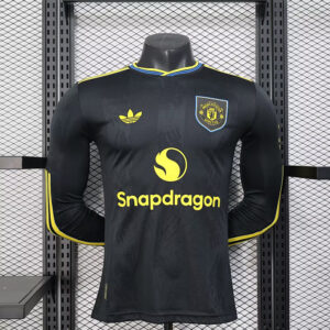 25-26 Manchester United Maillot Third Version Joueur Manches Longues