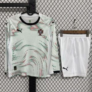 25-26 Portugal Maillot Exterieur Enfant Manches Longues