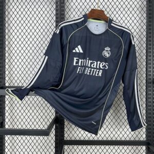 25-26 Real Madrid Maillot Exterieur Manches Longues