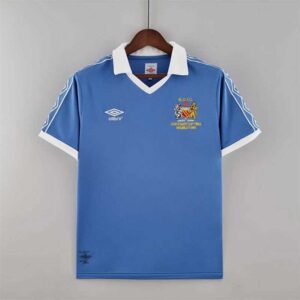 81-82 Manchester City Maillot Domicile