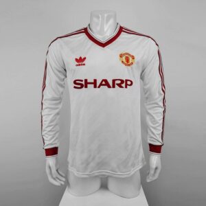 86-88 Manchester United Maillot Exterieur Manches Longues