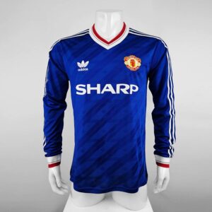 86-88 Manchester United Maillot Exterieur Manches Longues