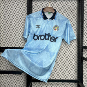 89-91 Manchester City Maillot Domicile Retro