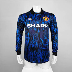 92-93 Manchester United Maillot Exterieur Manches Longues