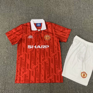 92-94 Manchester United Maillot Domicile Retro Enfant
