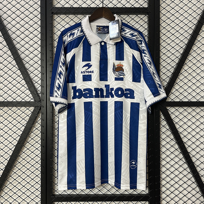 94-95 Real Sociedad Maillot Domicile Retro