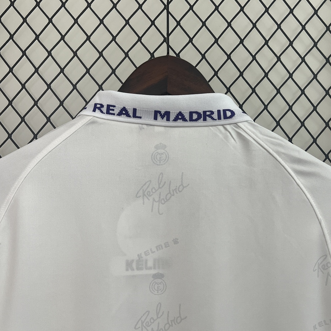94-96 Real Madrid Maillot Domicile Retro Manches Longues – Image 2