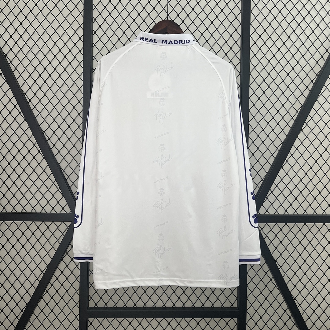 94-96 Real Madrid Maillot Domicile Retro Manches Longues – Image 4