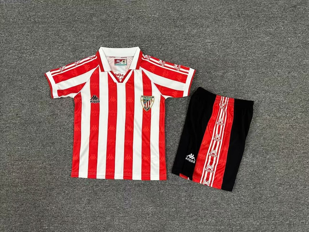 95-97 Athletic Bilbao Maillot Domicile Retro Enfant – Image 2