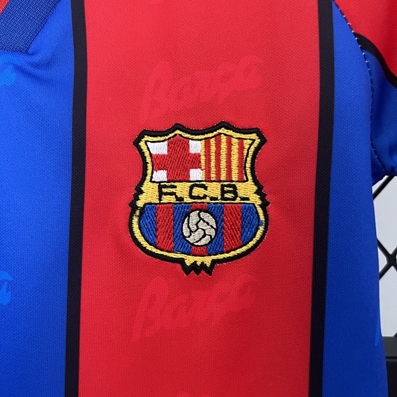 95-97 Barcelona Maillot Domicile Retro Enfant – Image 5