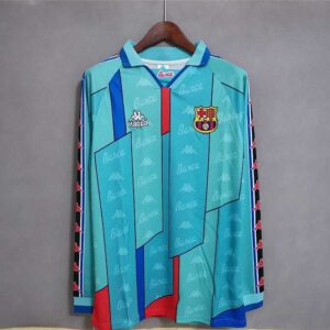 96-97 Barcelona Maillot Exterieur Manches Longues