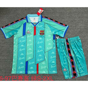 96-97 Barcelona Maillot Exterieur Retro Enfant