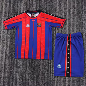 97-98 Barcelona Maillot Domicile Retro Enfant