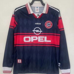 97-98 Bayern Munich Maillot Domicile Retro Manches Longues
