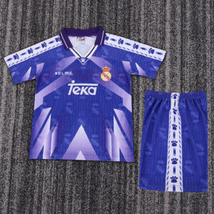 97-98 Real Madrid Maillot Exterieur Retro Enfant
