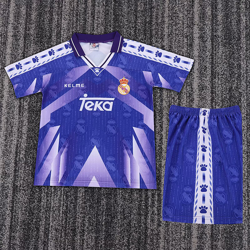 97-98 Real Madrid Maillot Exterieur Retro Enfant