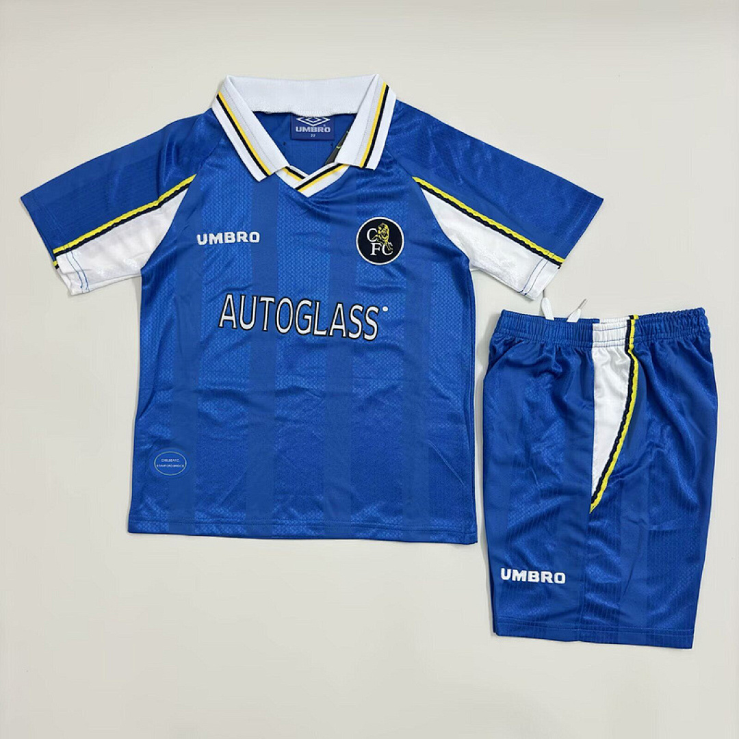 97-99 Chelsea Maillot Domicile Retro Enfant – Image 2