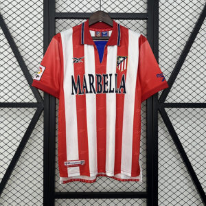 98-99 Atletico Madrid Maillot Domicile Retro