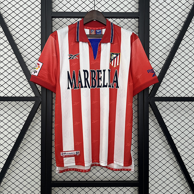 98-99 Atletico Madrid Maillot Domicile Retro