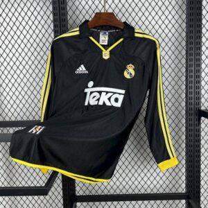 98-99 Real Madrid Maillot Exterieur Retro Manches Longues