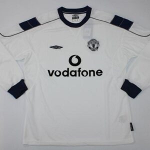 99-00 Manchester United Maillot Exterieur Manches Longues