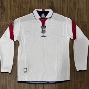Angleterre Maillot Domicile Retro Manches Longues