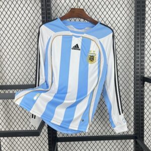 Argentine Maillot Domicile Retro Manches Longues