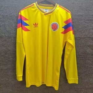 Colombie Maillot Domicile Retro Manches Longues