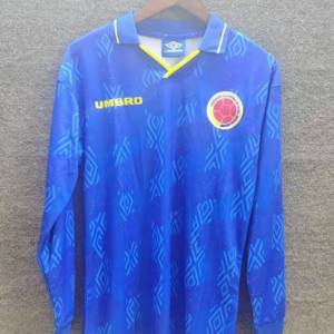 Colombie Maillot Exterieur Retro Manches Longues