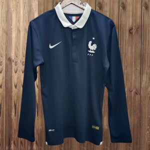 France Maillot Domicile Retro Manches Longues