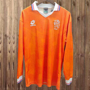 Pays-Bas Maillot Exterieur Retro Manches Longues